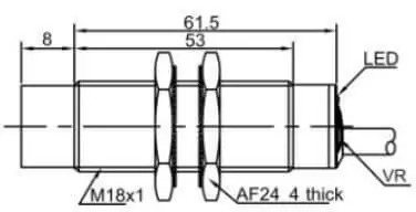 фото Индуктивный датчик LANBAO LR18XCN08ATCJ Air-po.ru Промоборудование