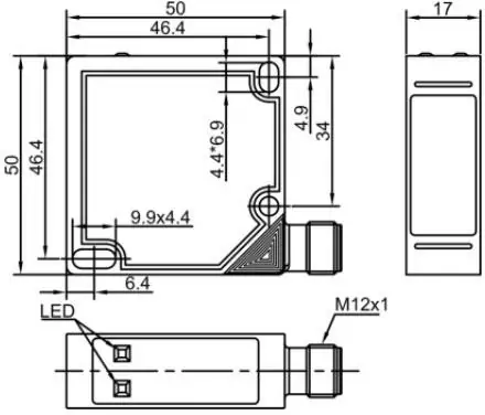 фото Оптический датчик LANBAO PTF-DM5DPC-E2 Air-po.ru Промоборудование