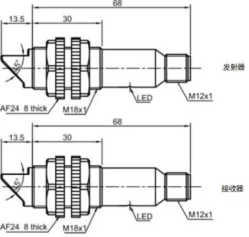 фото Оптический датчик LANBAO PR18GS-TM20DPO-E2 Air-po.ru Промоборудование