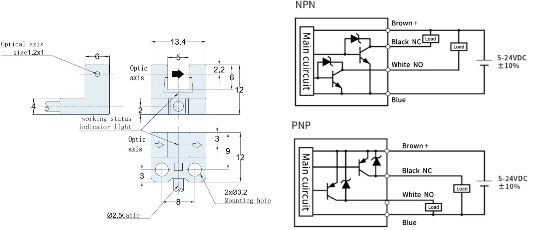 фото Щелевой датчик LANBAO PU05S-TGNR-L Air-po.ru Промоборудование