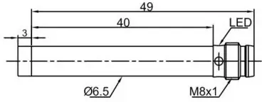 фото Индуктивный датчик LANBAO LR6.5QBN02DPO-E1 Air-po.ru Промоборудование