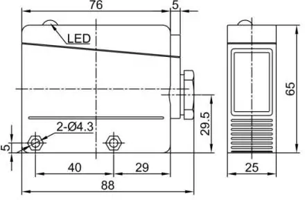 фото Оптический датчик LANBAO PTL-DM5SKT3-D Air-po.ru Промоборудование
