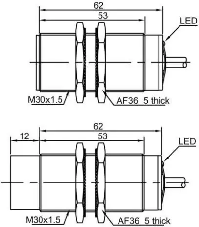фото Индуктивный датчик расстояния LANBAO LR30XCF10LI4M Air-po.ru Промоборудование