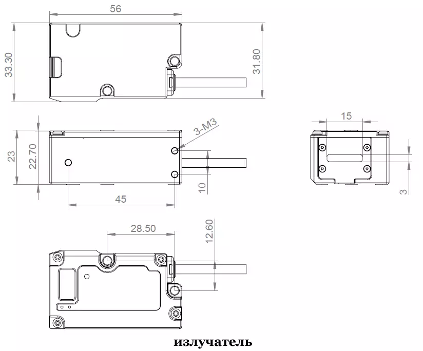 фото Датчик кромки и ширины LANBAO PDM-TC50TGR Air-po.ru Промоборудование