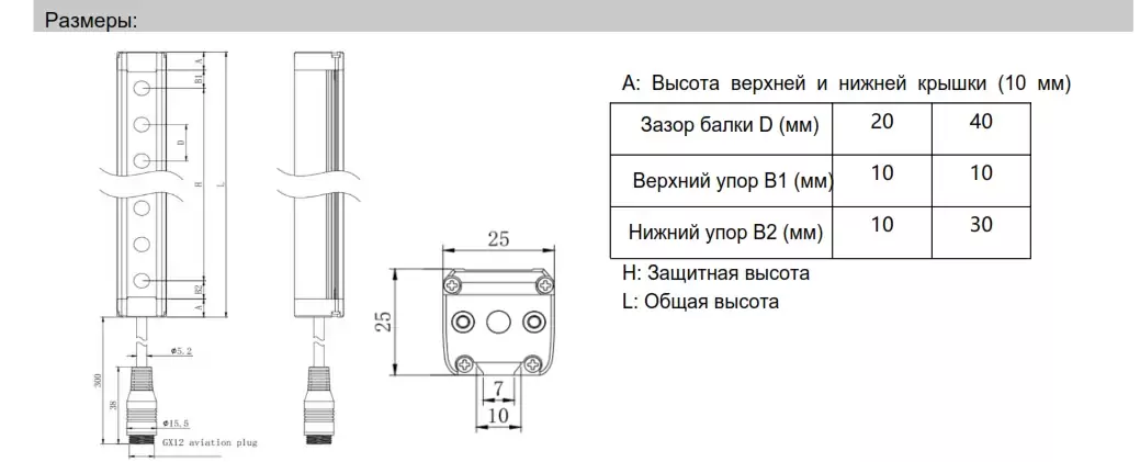 фото Световая завеса безопасности LANBAO SFS40028-TM05TPC Air-po.ru Промоборудование