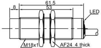 фото Индуктивный датчик расстояния LANBAO LR18XCN08LUM Air-po.ru Промоборудование