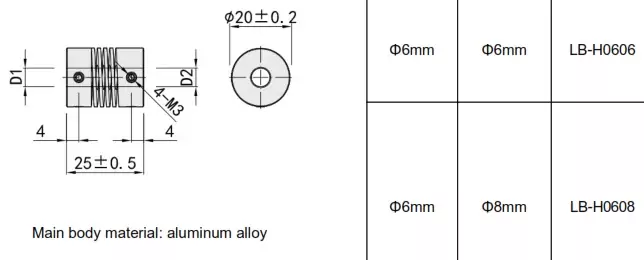 фото Пружинная муфта LANBAO LB-H0606 Air-po.ru Промоборудование