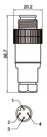 фото Разъем LANBAO QE12-W4F Air-po.ru Промоборудование
