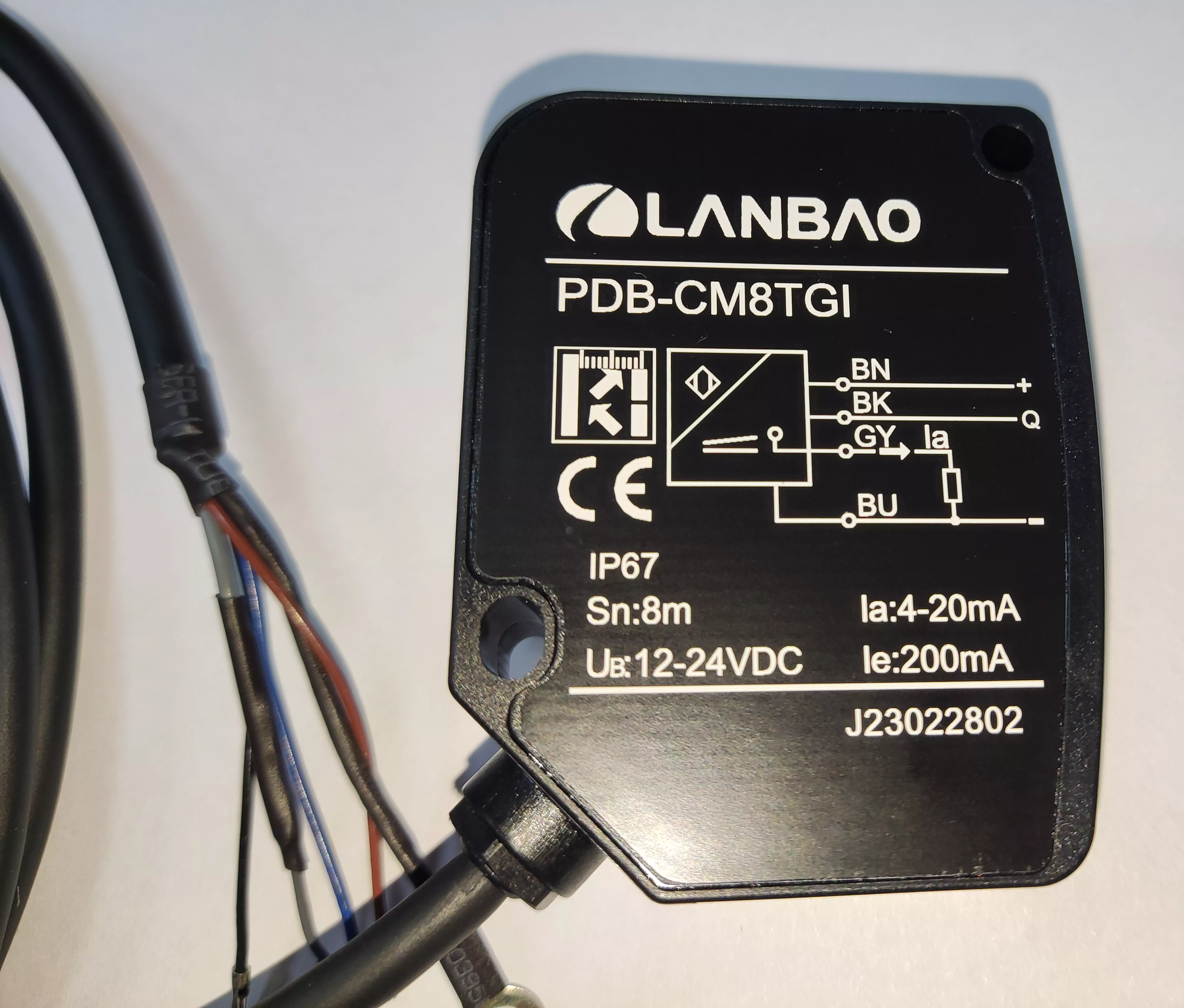 фото Оптический датчик расстояния LANBAO PDB-CM8TGU Air-po.ru Промоборудование